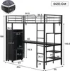A diagram of a metal bunk bed with dimensions labeled in centimeters. Anteprima dell’immagine prodotto