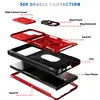 An exploded view diagram of a phone case, showing its different layers and components. Produktbild-Vorschau