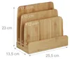 3 tlg. Schreibtisch Organizer Set Bambus, Karteikasten zum Produktbild-Vorschau 4
