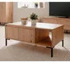 CALICOSY - Table Basse 2 Portes 1 Niche L100 cm - PLOCK Voir les images du produit 4