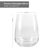 6x Premium Wasserglas 430 ml Bormioli Rocco Kristall Glas Ø Produktbild-Vorschau 4