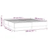 Boxspringbettgestell Cappuccino-Braun 200x200 cm Kunstleder Produktbild-Vorschau 9