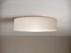 Plafonnier avec abat-jour en tissu de lin 40cm Plafonniers Voir les images du produit 3
