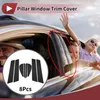 8 Pièces Garniture De Fenêtre De Pilier Porte Voiture Avant Voir les images du produit 3