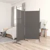 vidaXL 2 tlg. Paravent Anthrazit 175x180 cm Stoff - Produktbild-Vorschau 2