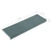 vidaXL Tappetini per gradini 15 pezzi 65x21x4 cm Blu mare Anteprima dell’immagine prodotto 13