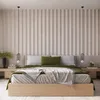 A bedroom scene with a bed, nightstands, and decorative elements. Podgląd zdjęcia produktu