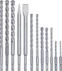 KWB Set di punte e scalpelli, 240290, SDS-Plus, 12 pezzi Anteprima dell’immagine prodotto 1
