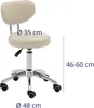 Expondo physa Sgabello con schienale - 46 - 60 cm - 150 kg  Anteprima dell’immagine prodotto 6