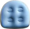 A close-up view of a blue inflatable spa seat with suction cups. Produktbild-Vorschau