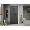 Mexen Lima Faltduschtür 110 cm, Graphit, Chrom - Produktbild-Vorschau 2