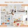 HOMCOM Kinderboekenrek 2-in-1, hoekmodel met 6 vakken, Productafbeelding-voorbeeld 6