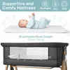 COMOMY 3-in-1 Babybett, Beistellbett Baby, Stubenwagen Baby Produktbild-Vorschau 7