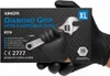 Rukavice Nitrilové rukavice silné GRIP černé 85G KINGFA 50 Náhled obrázku produktu 5