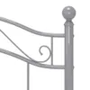 vidaXL Letto grigio metallo 100x200 cm Anteprima dell’immagine prodotto 5