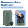 WENKO Mülleimer 3L Abfall Tret Eimer Kosmetik Müll Eimer Produktbild-Vorschau 4