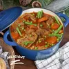 Overmont Schmortopf, gietijzeren braadpan, 26 cm - Emaille Productafbeelding-voorbeeld 6