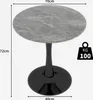 Table de salle à manger ronde, Ø 70 cm, table de cuisine Voir les images du produit 4