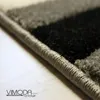 Moderner Frisee Designer Teppich mit Streifen Produktbild-Vorschau 3