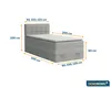 Elegantes Boxspringbett Polsterbett Komplettbett Hotelbett Produktbild-Vorschau 8