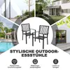 Stapelbare Gartenstühle 2er Set, pulverbeschichtetes Eisen, Produktbild-Vorschau 8