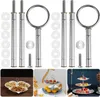 Etageren Stangen Set Etagere Bausatz Silber Etagerenstangen Produktbild-Vorschau 1