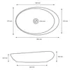 LuxeBath Waschbecken Aufsatzwaschbecken Oval, Produktbild-Vorschau 7