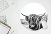 MuchoWow® Mauspad Mousepad Scottish Highlander - Gras - Produktbild-Vorschau 5