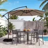Parasol COSTWAY 300 cm ze stojakiem, parasol z korbą, Podgląd zdjęcia produktu 9