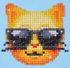 DIAMOND DOTZ® Original Diamond Painting "Kool Kat" 10 x 10 Produktbild-Vorschau 1
