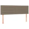 vidaXL Boxspringbett mit Matratze & LED Taupe 140x190 cm Produktbild-Vorschau 8