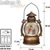 LED Schneekugel Weihnachten mit Schneemann, Timer, Laterne Produktbild-Vorschau 3