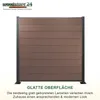 Woodstore24 - WPC Sichtschutzzaun - braun – 7 x Zaun & 8 x Produktbild-Vorschau 3