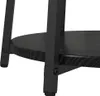 Beistelltisch-Set mit Regal 2 pcs Schwarz Eichen-Optik Produktbild-Vorschau 7