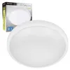 A white round LED ceiling lamp is shown in front of its packaging. Náhľad obrázku produktu