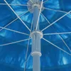 vidaXL Parasol Hawaii bleu 300 cm Voir les images du produit 5