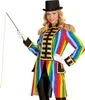 Eleganter Gehrock zum Zirkus-Direktorin Kostüm Blau L Produktbild-Vorschau 1