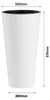 NABBI Plastic bloempot DTUS300, 30 cm - wit Productafbeelding-voorbeeld 14