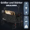 Sekey XXL 200KG Belastbar Bollerwagen Faltbar mit Produktbild-Vorschau 3
