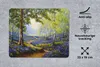 MuchoWow® Mauspad Mousepad Gemälde - Natur - Wald - Blumen Produktbild-Vorschau 2