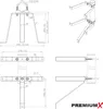 PremiumX Mauerhalter 20cm Stahl SAT Wandabstandshalter für Produktbild-Vorschau 4