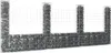 Cesto di gabbioni a U con 4 colonne di ferro 380x20x150 cm Anteprima dell’immagine prodotto 2
