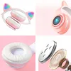 Bezdrôtové Slúchadlá Mačacie Uši Svietiace Rgb Bluetooth Náhľad obrázku produktu 2
