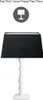 Home Sweet Home Lampenschirm aus Stoff Schwarz - 35 x 30 x Produktbild-Vorschau 4