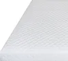 A close-up, angled view of a white quilted mattress topper. Náhled obrázku produktu