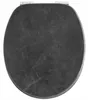 Soft-Close Toilettensitz für WC Universal Marmor Schwarz Produktbild-Vorschau 2