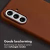 Accezz Vintage Leather Magsafe Backcover voor de Samsung Podgląd zdjęcia produktu 5