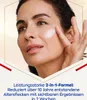 A woman applies cream to her face, with text overlay describing the product's benefits. Náhled obrázku produktu