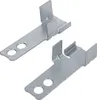 Two metal brackets against a white background. Produktbild-Vorschau