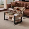 Ława stolik drewniany kawowy loft rozkładany podnoszony Podgląd zdjęcia produktu 3